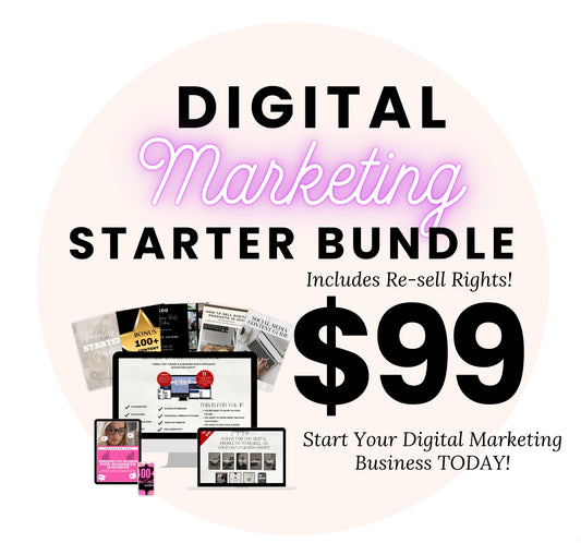 THE DIGITAL MARKETING STARTER BUNDLE INCLUDES MARKETING COURSE AND MORE JUST $99